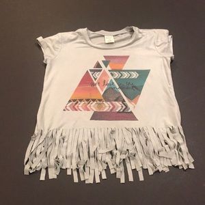 Girls fringe t-shirt